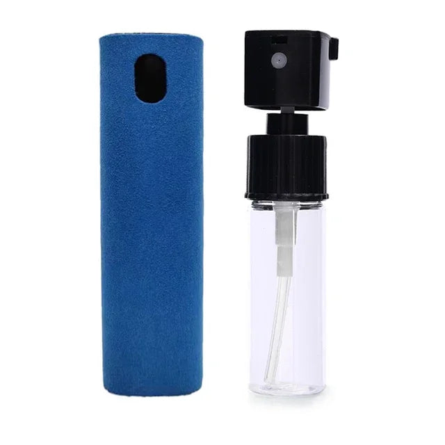 2-in-1 Premium Mikrofaser Bildschirmreiniger Sprayflasche & Mikrofasertuch für Handy, iPhone, iPad, MacBook, Laptop, Computer - Reinigungstücher für Apple Geräte, Brillen, Bildschirme