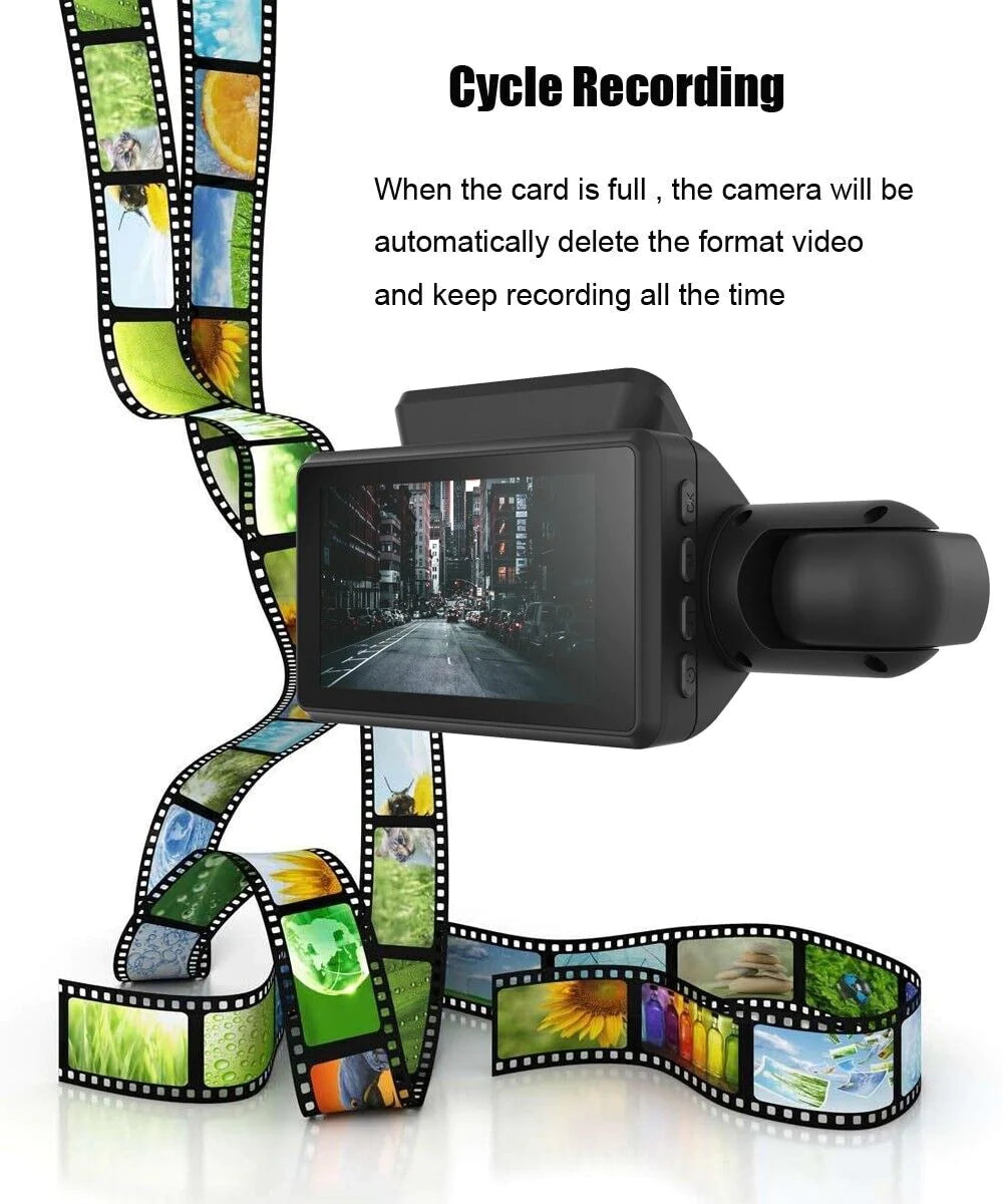 1080P Dual Lens Auto DVR Dash Cam Video Recorder G-Sensor Front- und Innenkamera