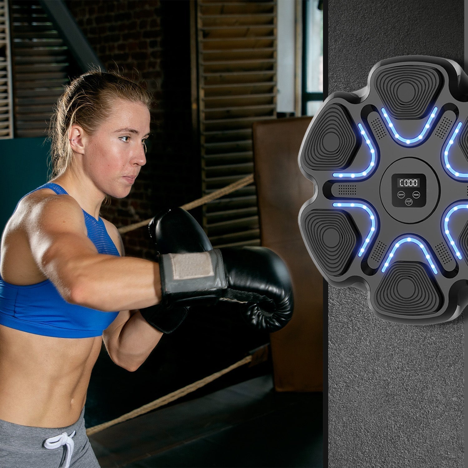 Music Boxing Machine | Stress Relief, Multiple Training Modes & Portable for Fitness Enthusiasts