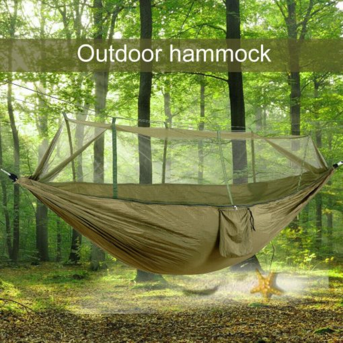 Camping Hammock Kit - Complete with Mosquito Net, Under Quilt Blanket, and Rainfly Cover Tarp for Ultimate Outdoor Comfort