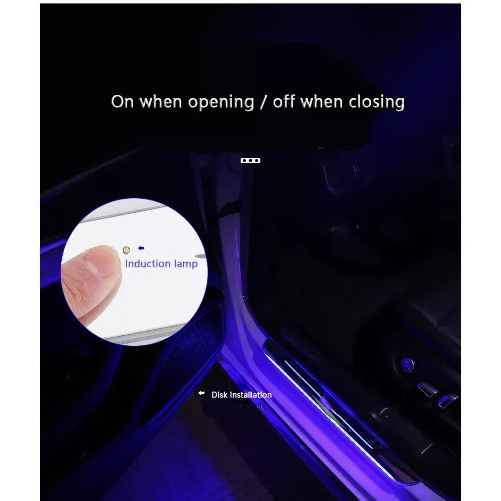 LED Car Door Sills | Pro Enhancement for Interior Aesthetics & Functionality - Upgrade Your Vehicle's Style