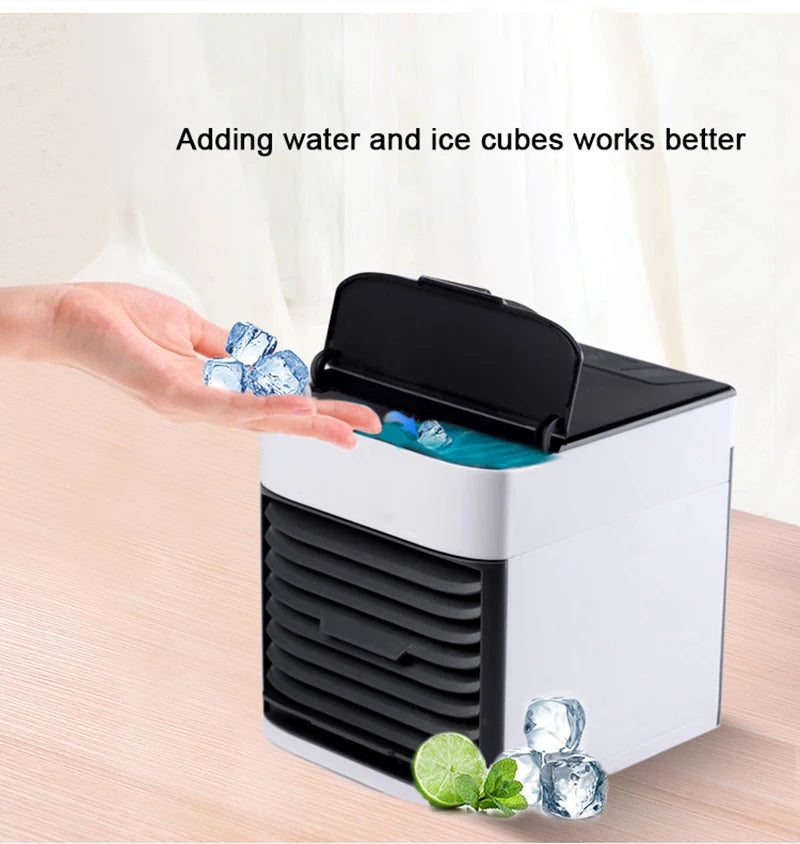 Portable Mini Air Conditioner | USB-Powered, Silent Operation & Ideal for Home, Office, or Dorm Use