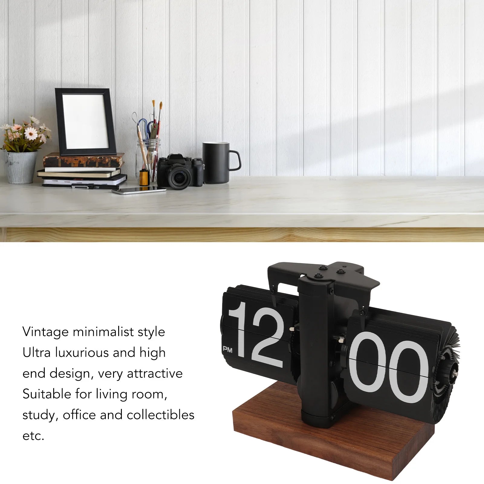 Retro Flip Clock for Home and Office Decoration