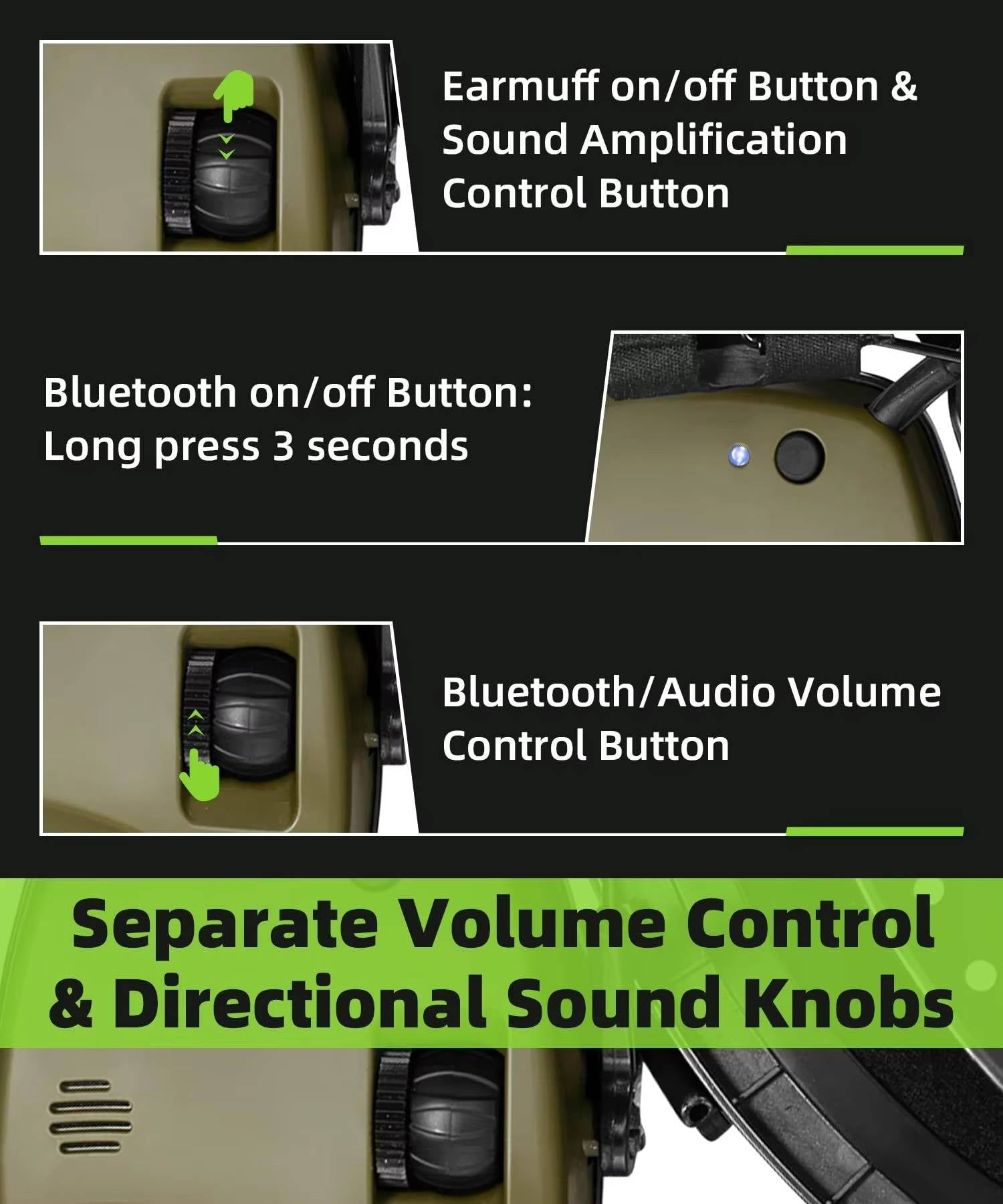 Noise Cancelling Ear Muffs For Shooting