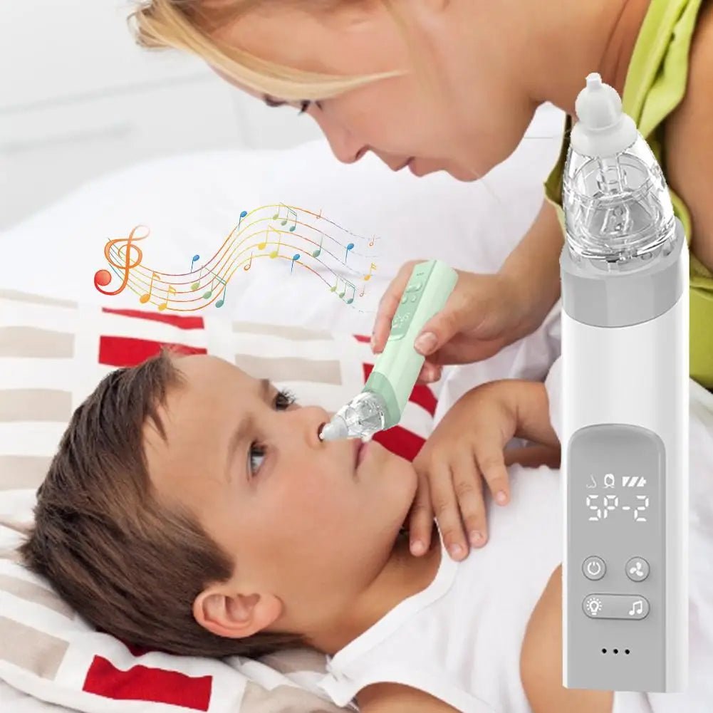 Electric Nasal Aspirator for Babies & Adults - Safe Hygienic Nose Cleaner & Blackhead Remover for Congestion Relief and Clear Breathing