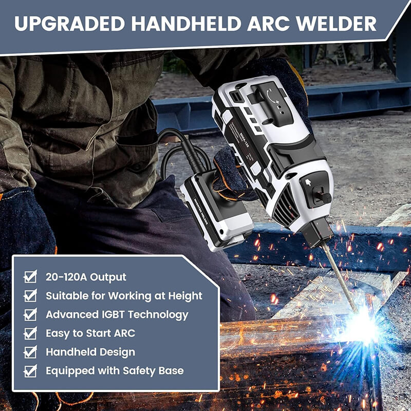 Handheld Welding Kit with 10 Welding Rods for DIY Repairs and Metal Fabrication