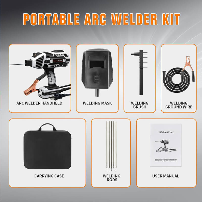 Handheld Welding Kit with 10 Welding Rods for DIY Repairs and Metal Fabrication