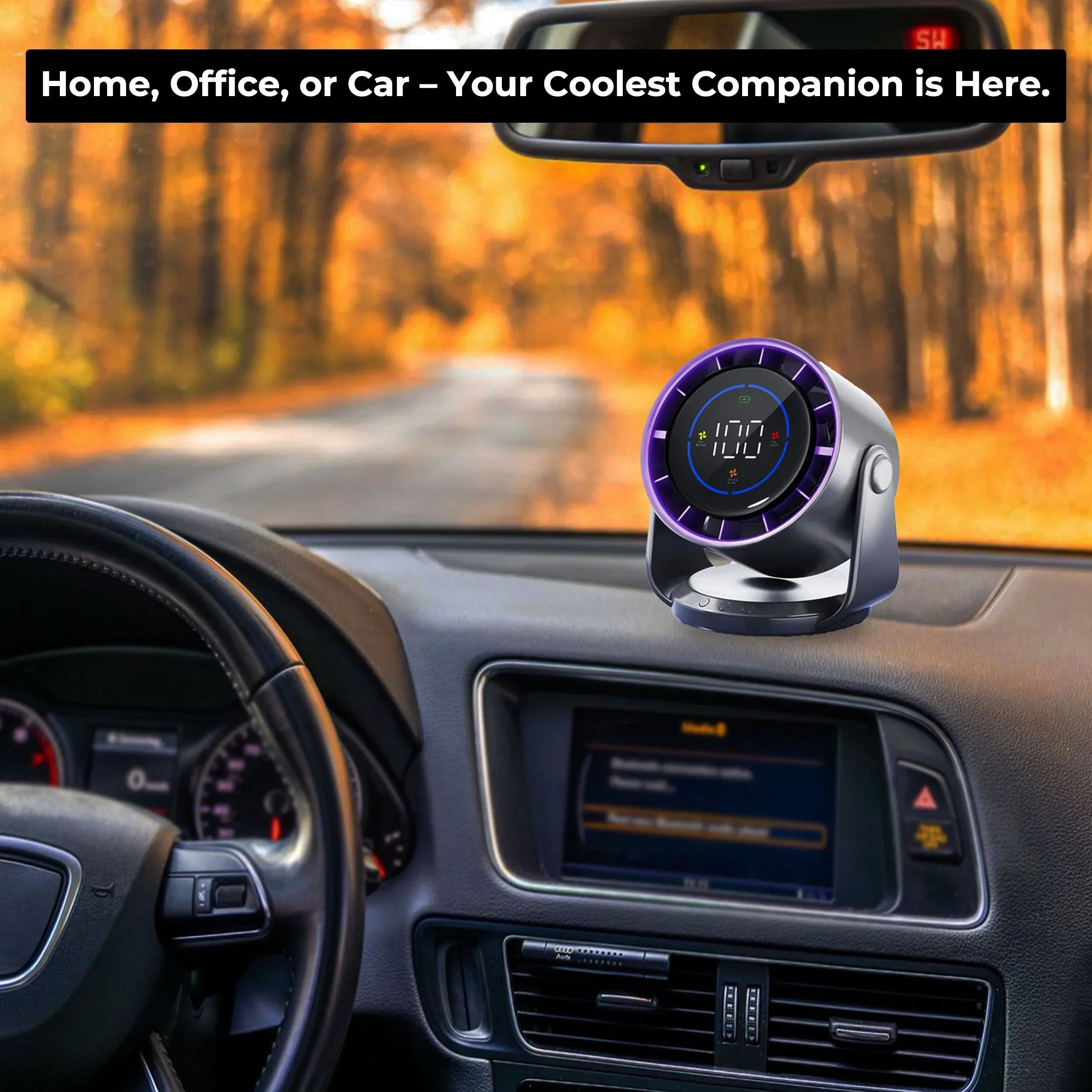 Turbo Cool Portable Air Conditioner | Whisper-Quiet, Adjustable Breeze & Compact Design for Home, Office & Car Use