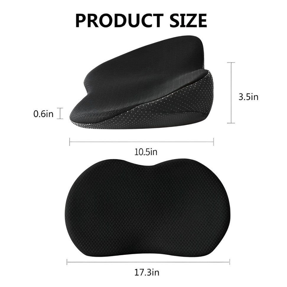 Car Booster Seat Cushion for Adults | Memory Foam, Height-Enhancing & Comfortable for Driving and Office Use
