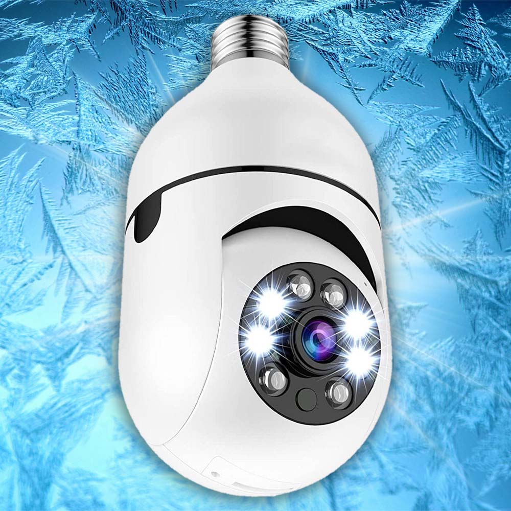 Smart Light Socket Security Camera - HD Lightbulb Camera with Motion Detection for Home Surveillance & Indoor Use