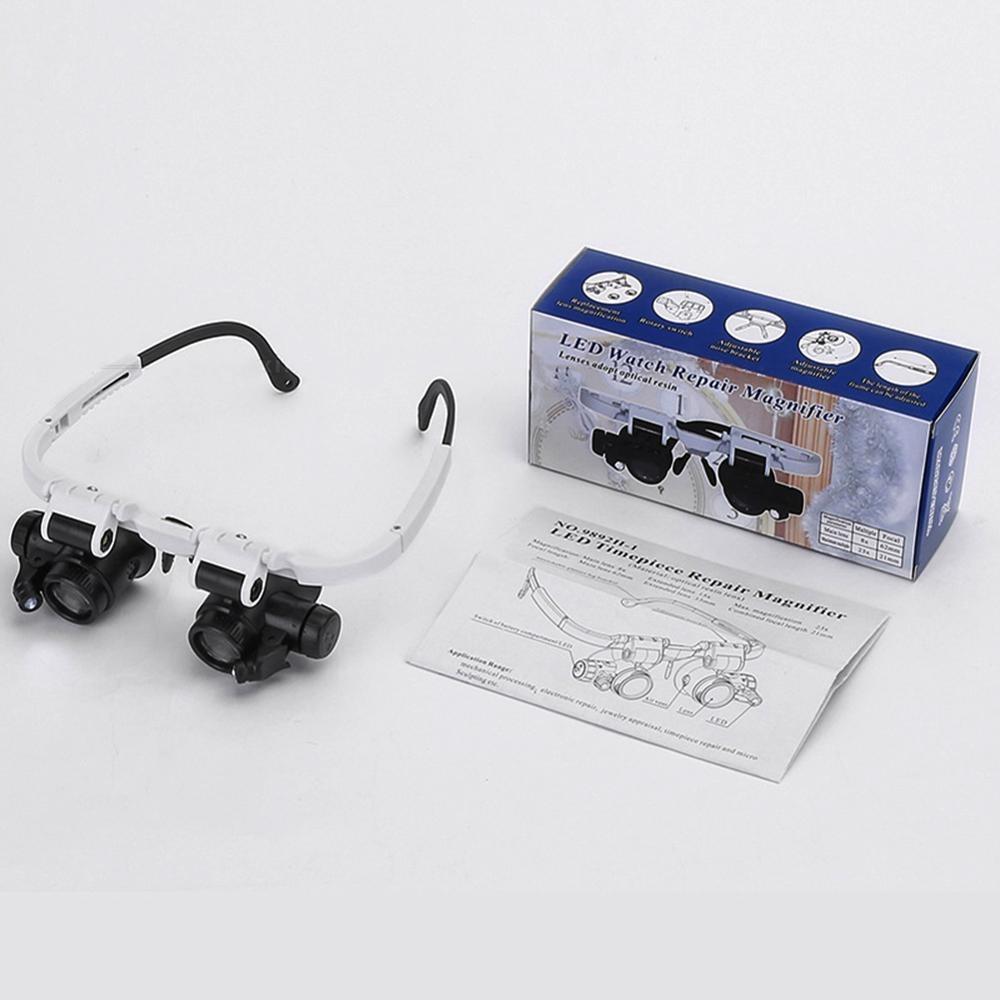 Magnifying Glass with Led Light Eyewear Observation Lens