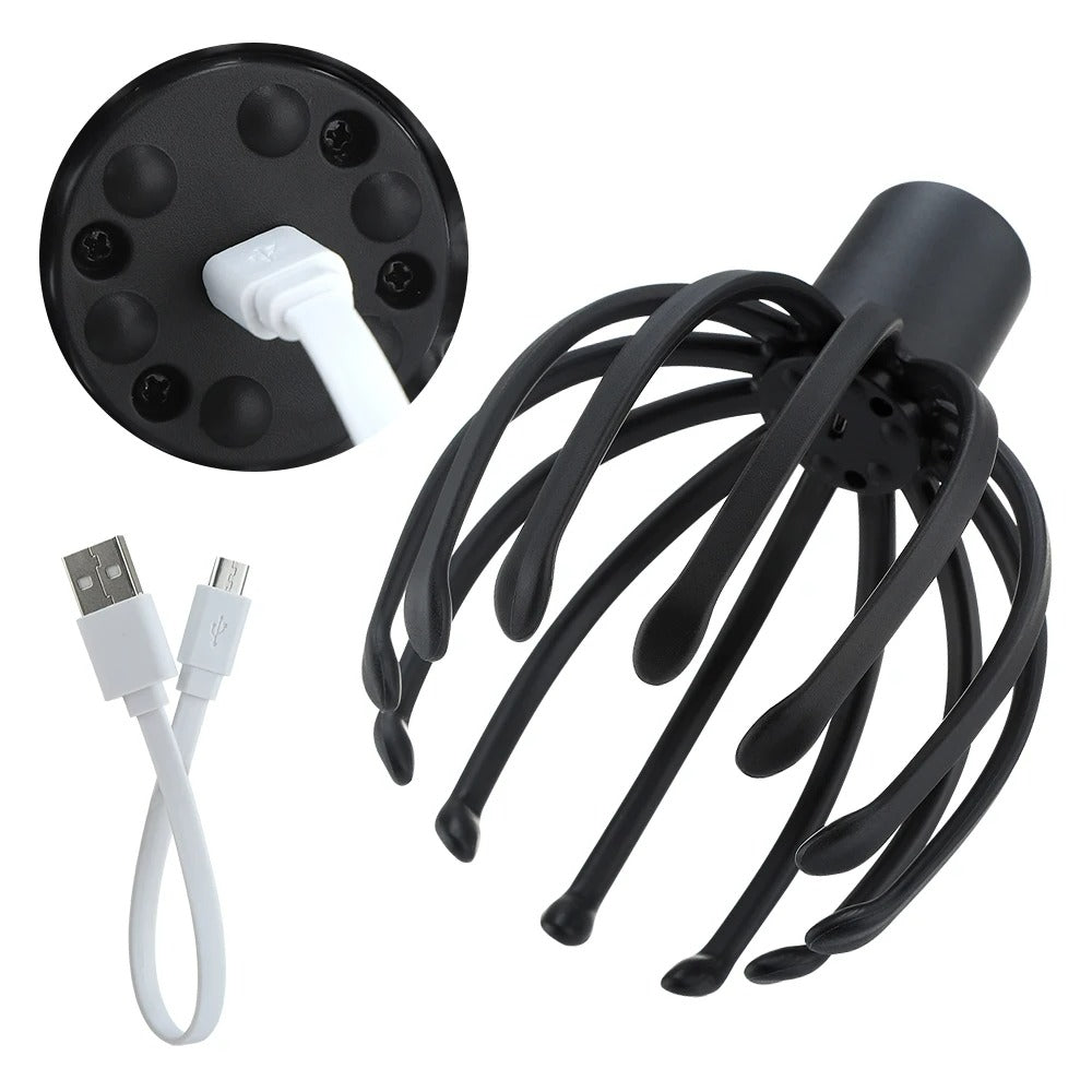 Electric Octopus Head Massager - Relaxing Scalp & Stress Relief Device