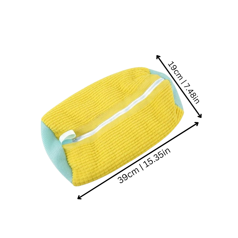 Shoe Wash Bag | Tear-Resistant, Fuzzy Fiber Interior for Safe Cleaning of Sneakers & Trainers