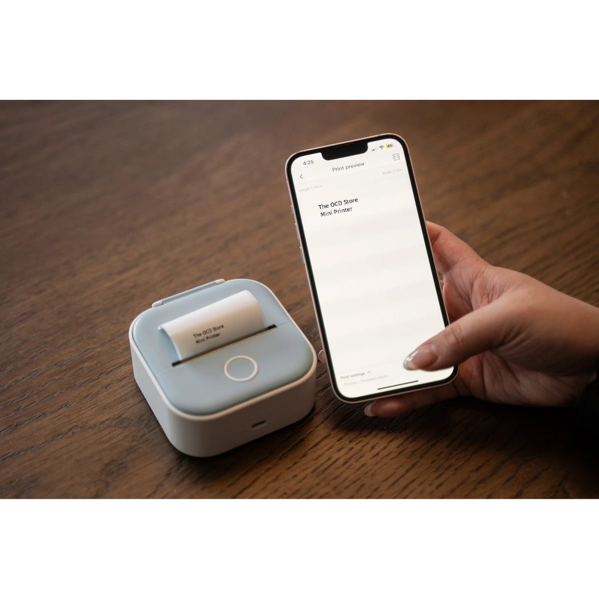 Compact Mini Printer | Thermal Printing Device for Labels, Stickers, and Home Projects