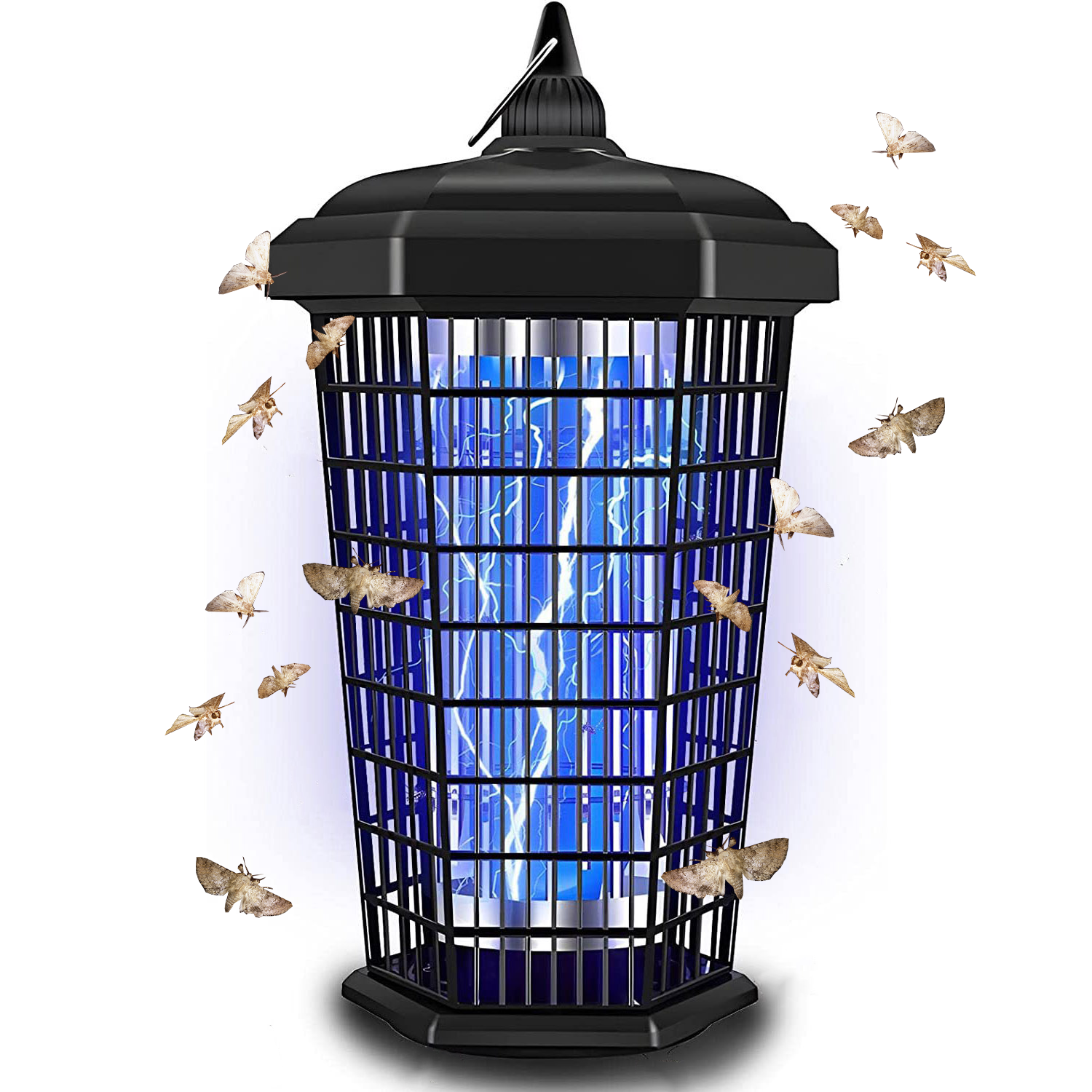 Moth Killer Lamp | 30W Waterproof Bug Zapper for Moths, Mosquitoes & Flying Insects in Home, Patio & Garden