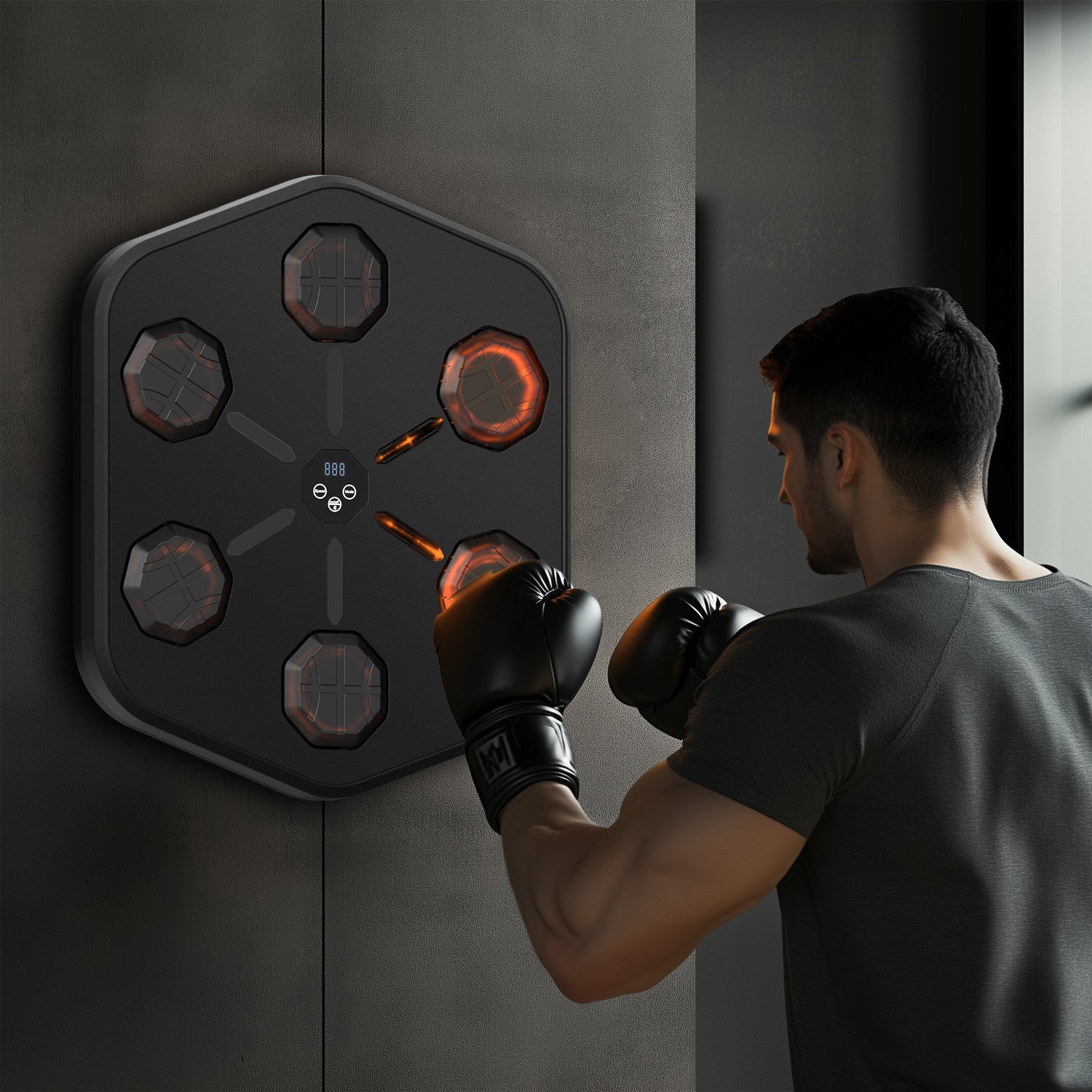Music Boxing Machine | Stress Relief, Multiple Training Modes & Portable for Fitness Enthusiasts