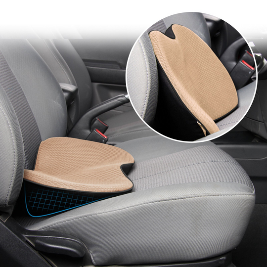 Car Booster Seat Cushion for Adults | Memory Foam, Height-Enhancing & Comfortable for Driving and Office Use