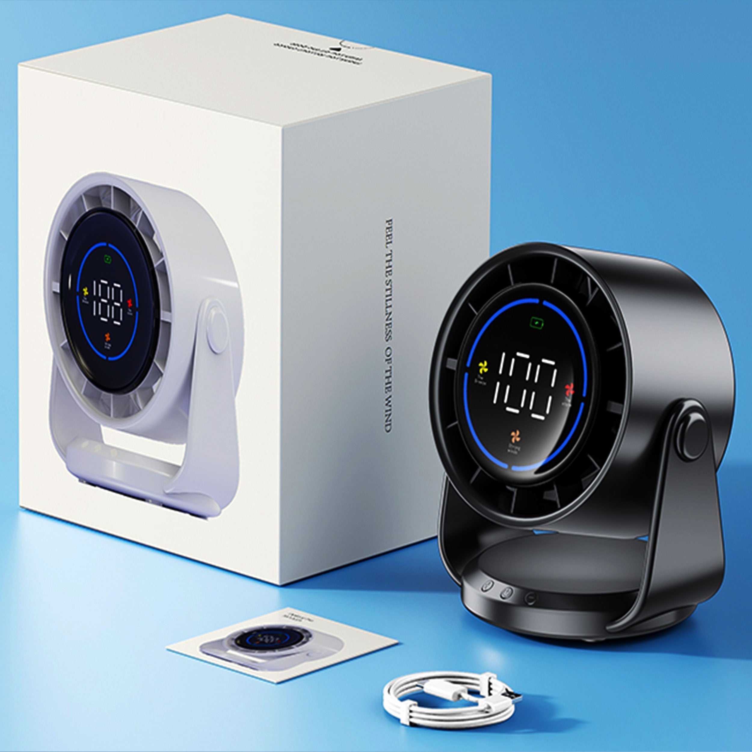 Turbo Cool Portable Air Conditioner | Whisper-Quiet, Adjustable Breeze & Compact Design for Home, Office & Car Use