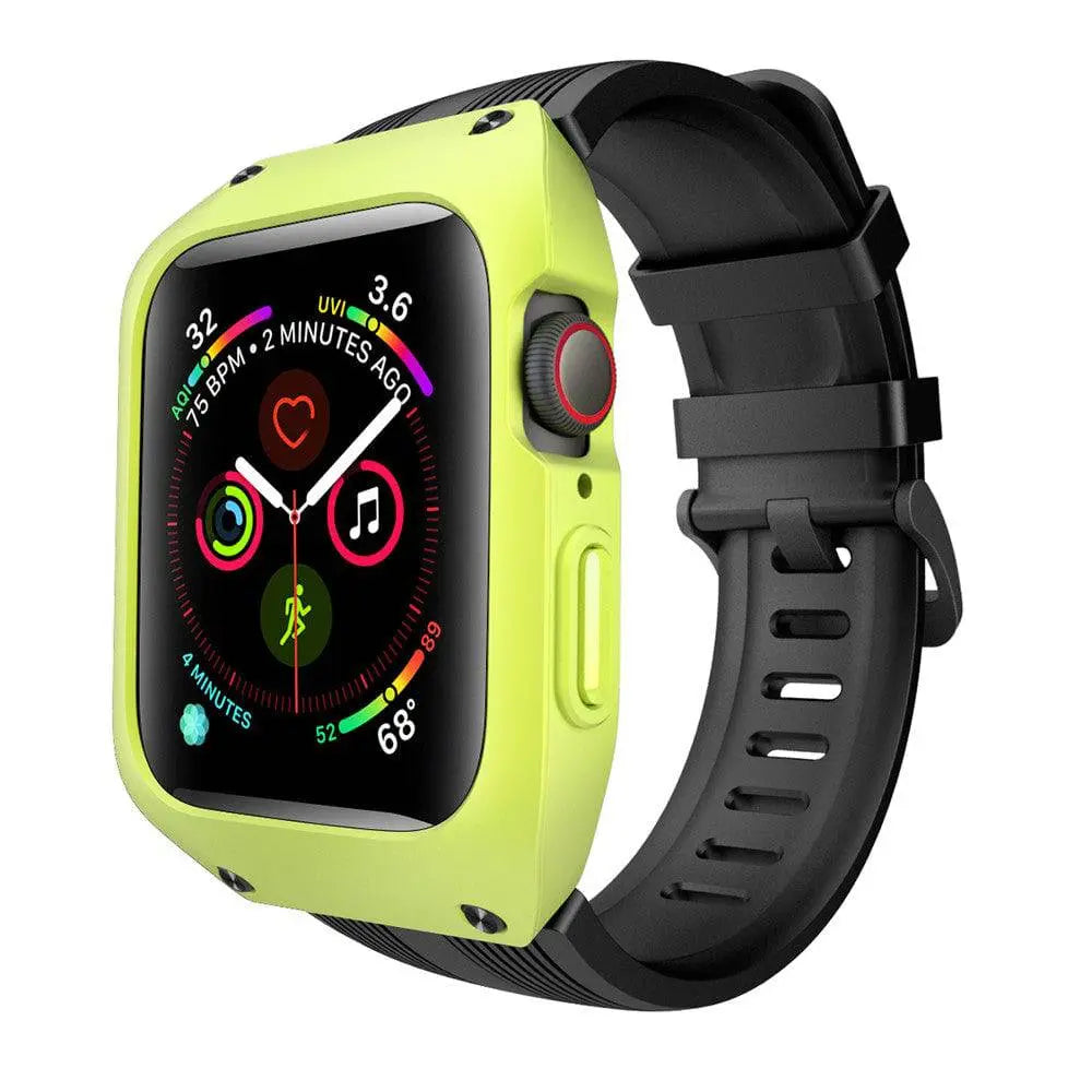 Verstärktes Gehäuse und Armband in Militärqualität für die Apple Watch SE