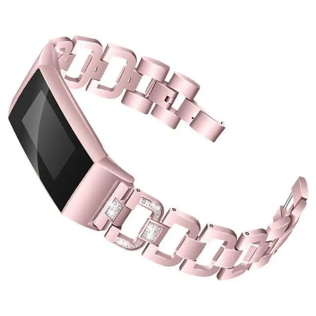 Fitbit Charge 3 & 4 Vita Diamant-Armband aus Edelstahl