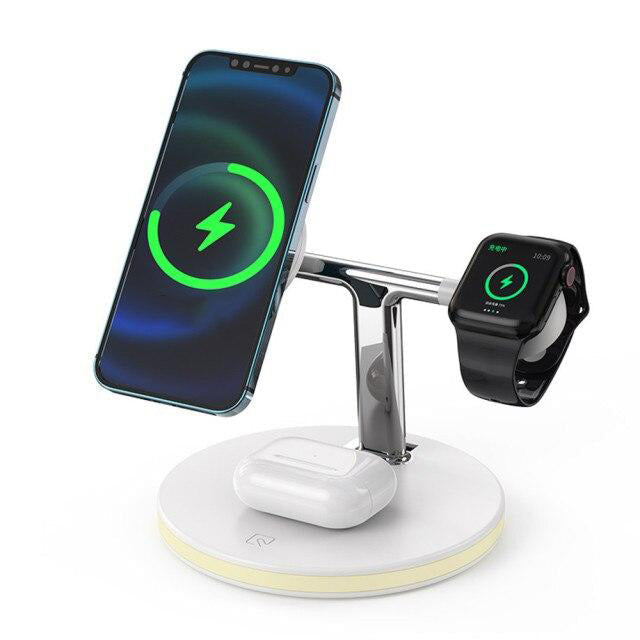 3 In 1 Magnetische 15W Wireless Charger Für Magsafe IPhone 12 Pro Max Schnelle Wireless Lade Station Für Apple Watch/AirPods Serie