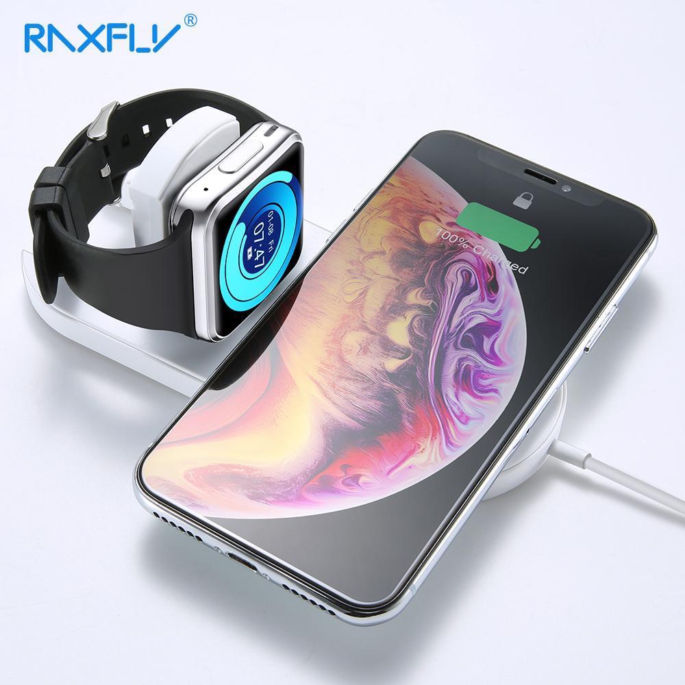 2 in 1 Drahtlose Ladeplatte für Smartphone & iWatch