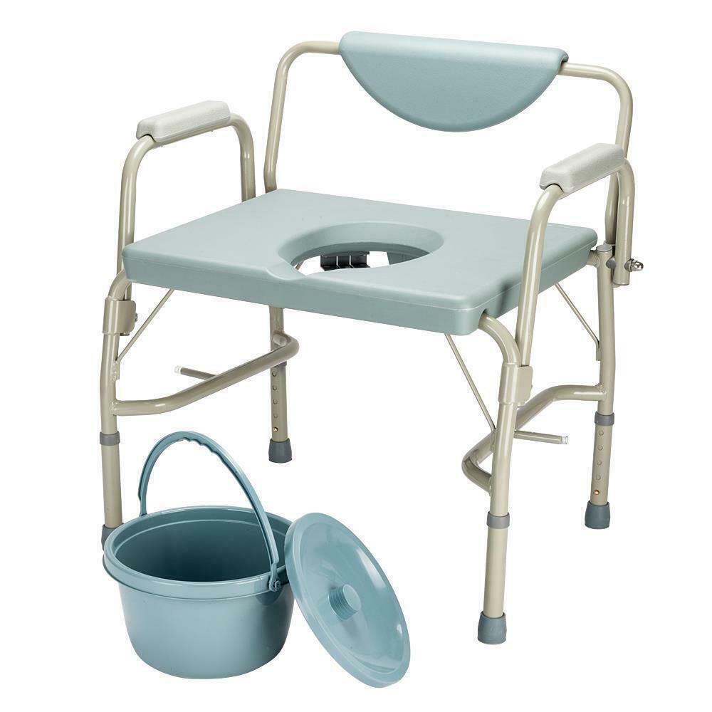 3-in-1 Toilettenstuhl mit Armlehnen – bis 250 kg