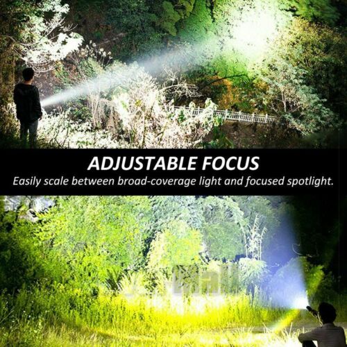 High Lumen LED Tactical Flashlight - USB Rechargeable, Ultra-Bright & Durable for Outdoor Adventures