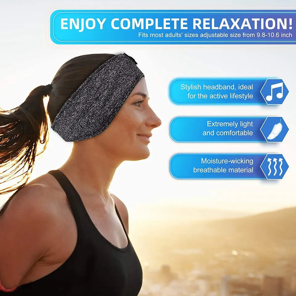2-in-1 Wireless Schlafkopfhörer, Sportkopfbund, zum Schlafen, Training, Joggen, Schlaflosigkeit