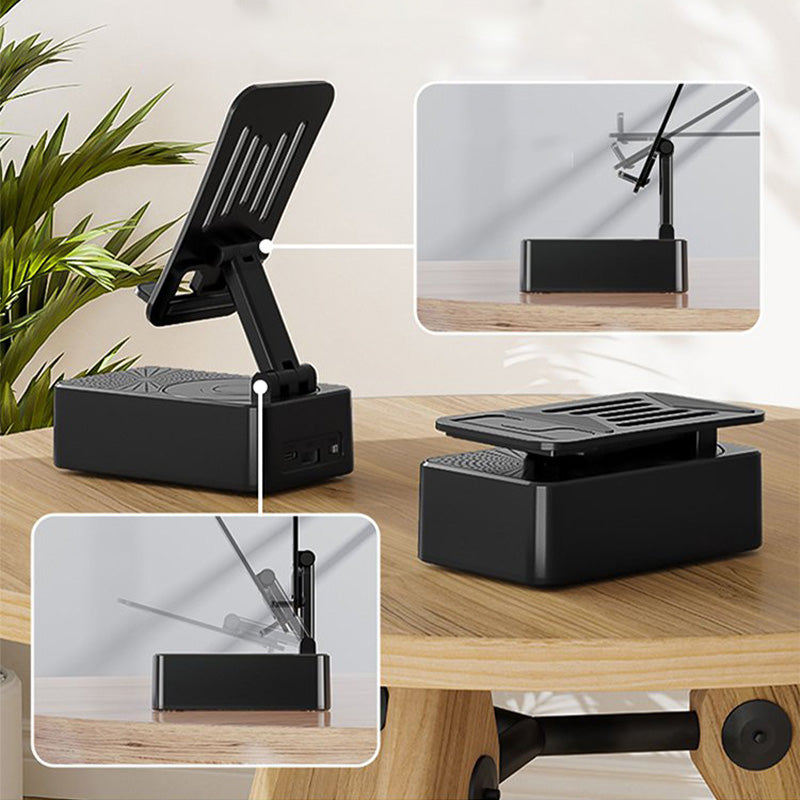 3 in1 - Kabelloser Bluetooth-Lautsprecher, Ladegerät, Telefonständer
