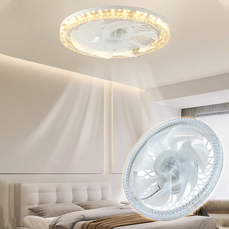 2-in-1 leiser verstellbarer Ventilator mit Licht und Fernbedienung