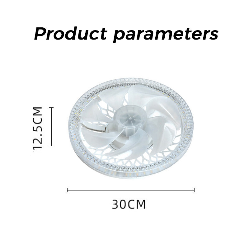 2-in-1 leiser verstellbarer Ventilator mit Licht und Fernbedienung