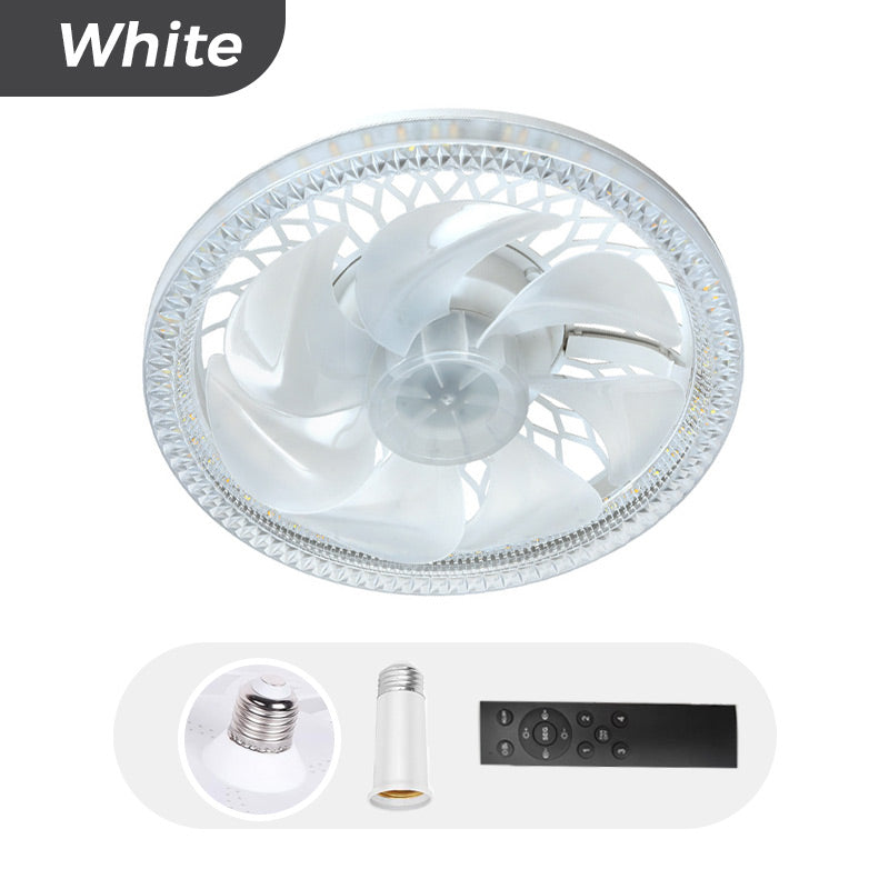2-in-1 leiser verstellbarer Ventilator mit Licht und Fernbedienung