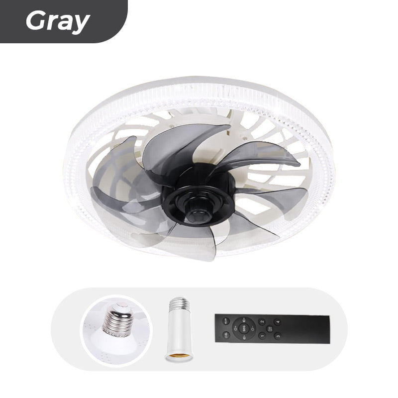 2-in-1 leiser verstellbarer Ventilator mit Licht und Fernbedienung