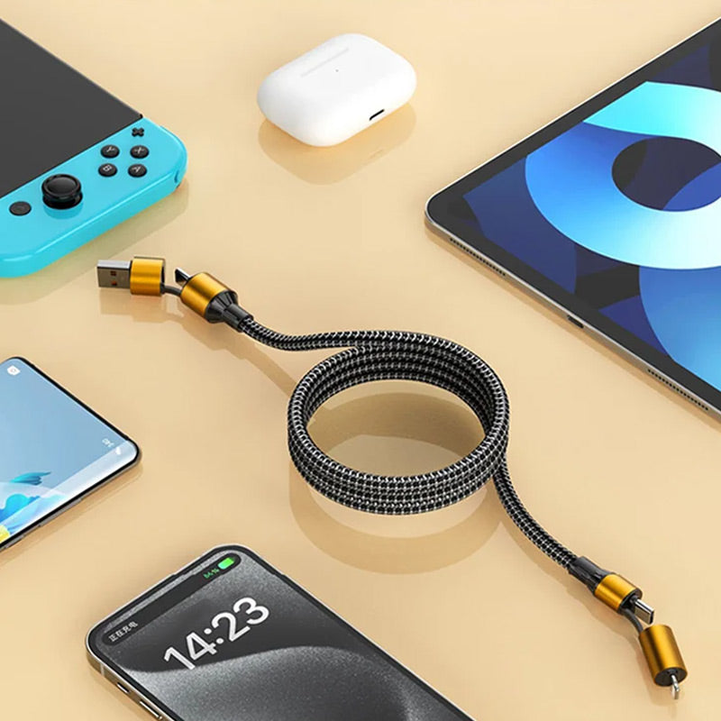 100W Schnellladung 4-in-1 Kabel Typ-C zu Lightning
