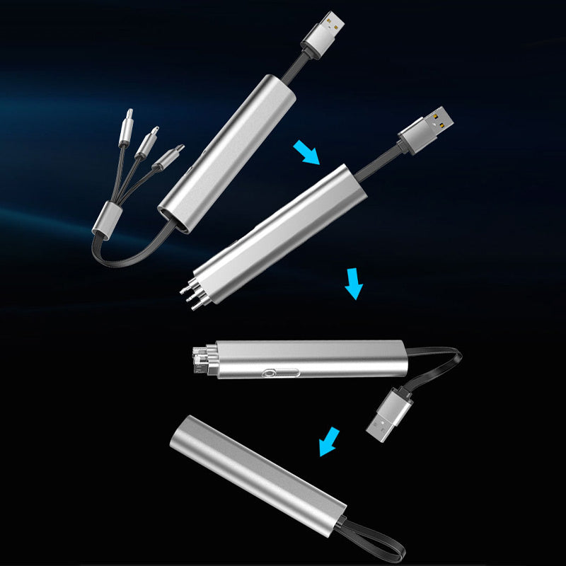 3 in 1 Multifunktionales Retractable Ladekabel