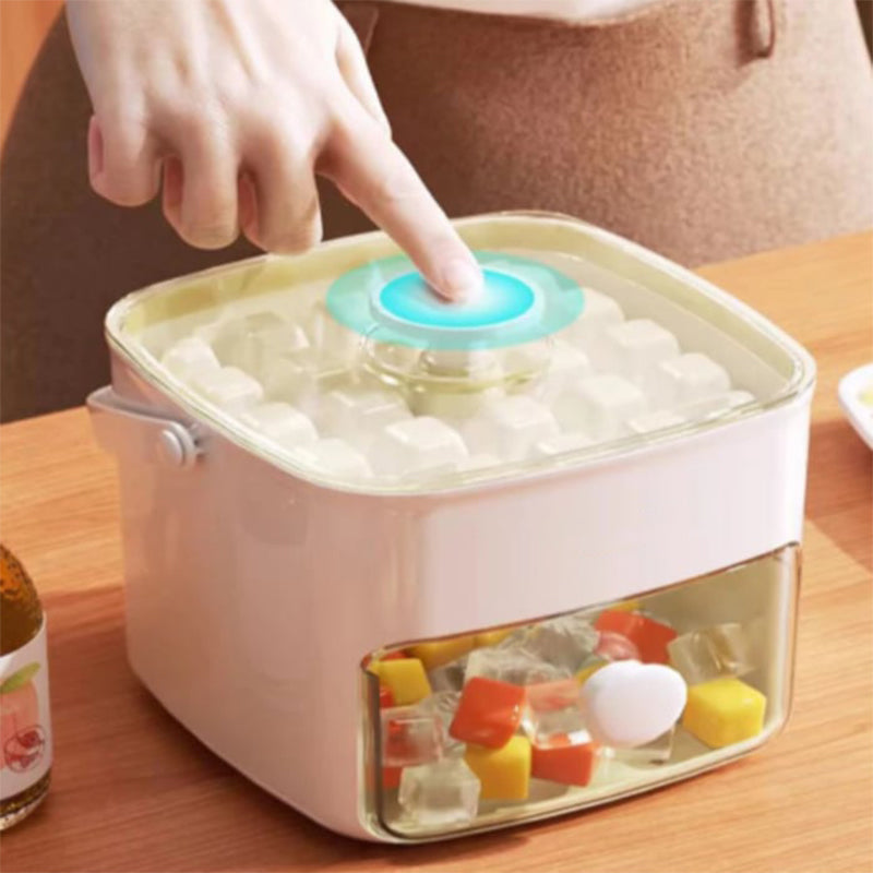 2-stufige praktische Push-In-Eiswürfelform mit Tablettkasten