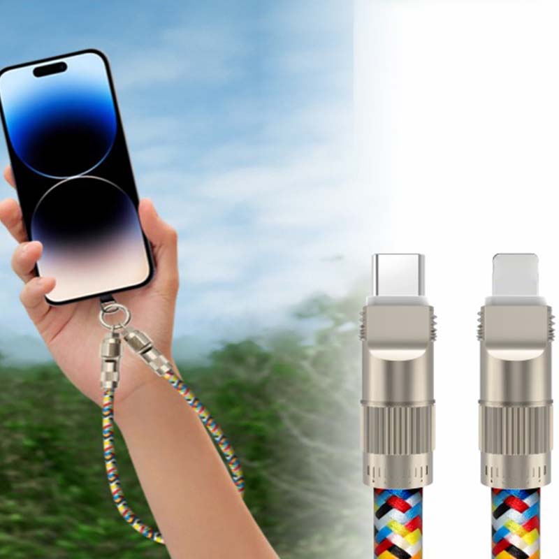 2-in-1 Telefon Lanyard Ladegerät Kabel