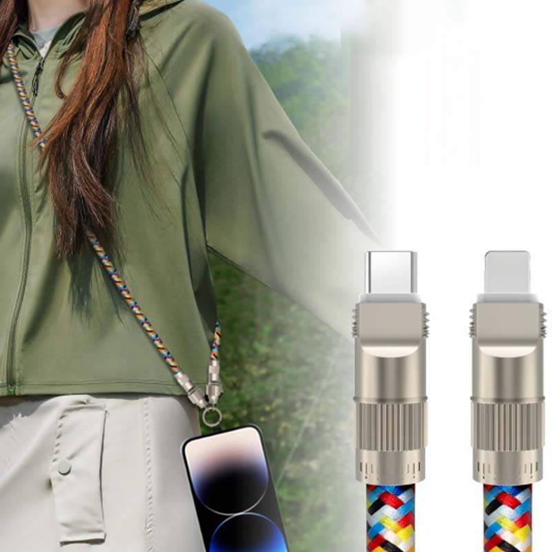 2-in-1 Telefon Lanyard Ladegerät Kabel