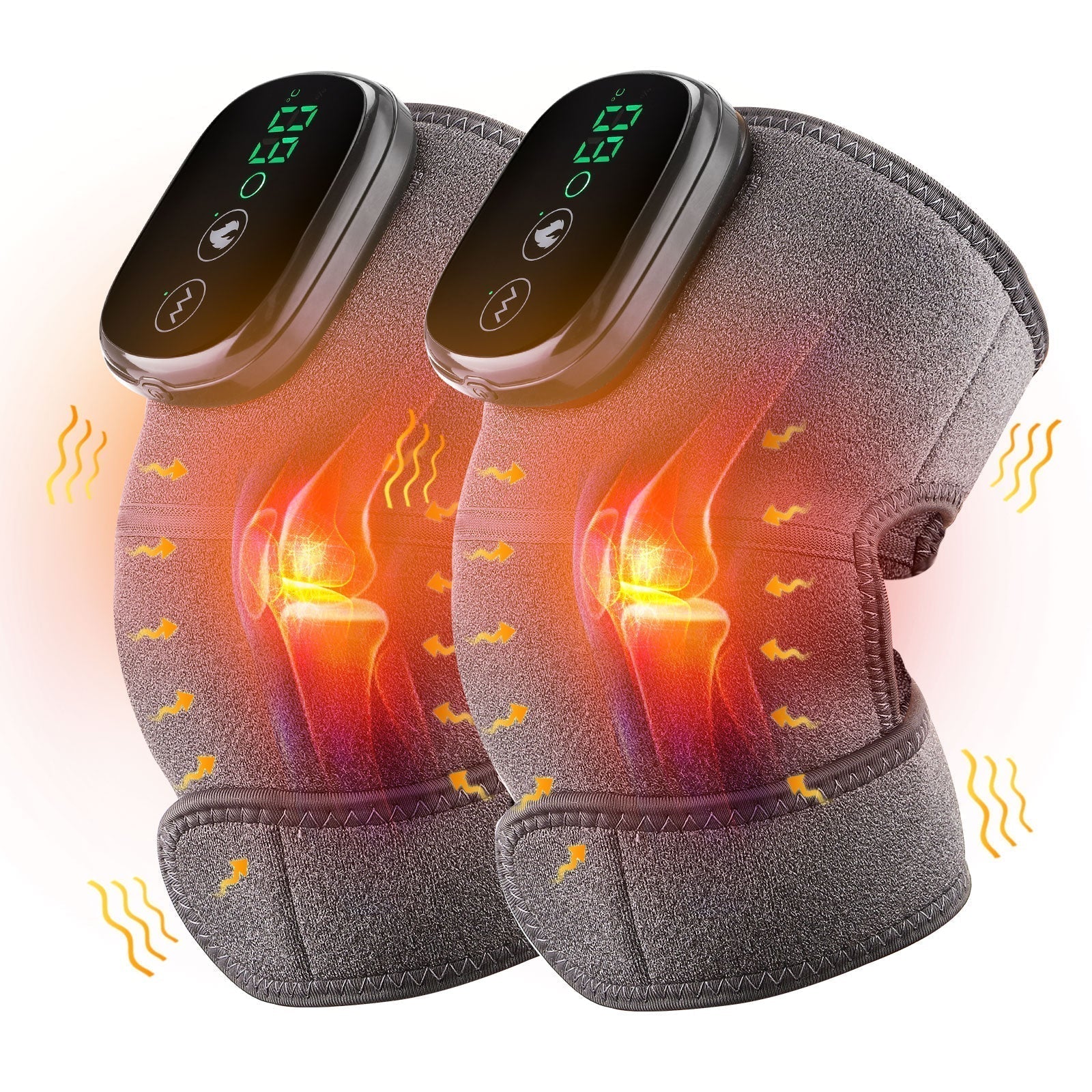 3-in-1 Heated Thermal Joint Massager Wrap for Knee, Elbow & Shoulder Pain Relief