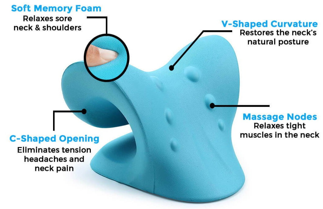 Zervikales Traktionskissen – Nacken- & Schultermassager