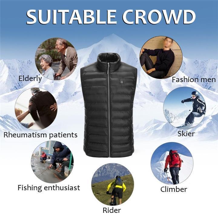 USB Heated Unisex Outdoor Vest Jacket