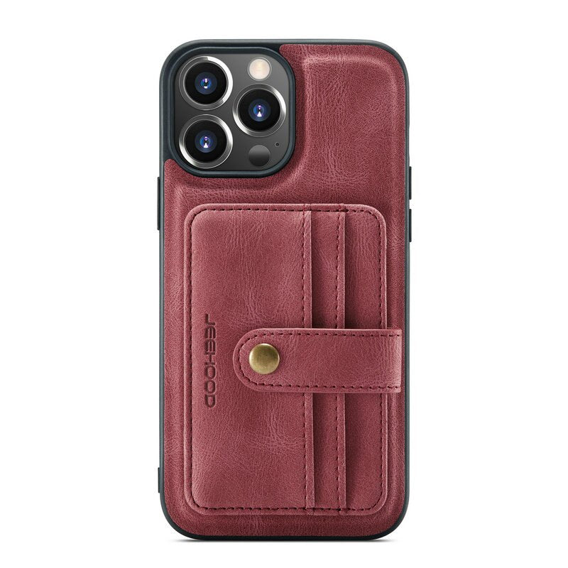 2 in 1 Abnehmbare magnetische Brieftasche Leder Telefon Fall Mit Karte Slot Halter Für iPhone