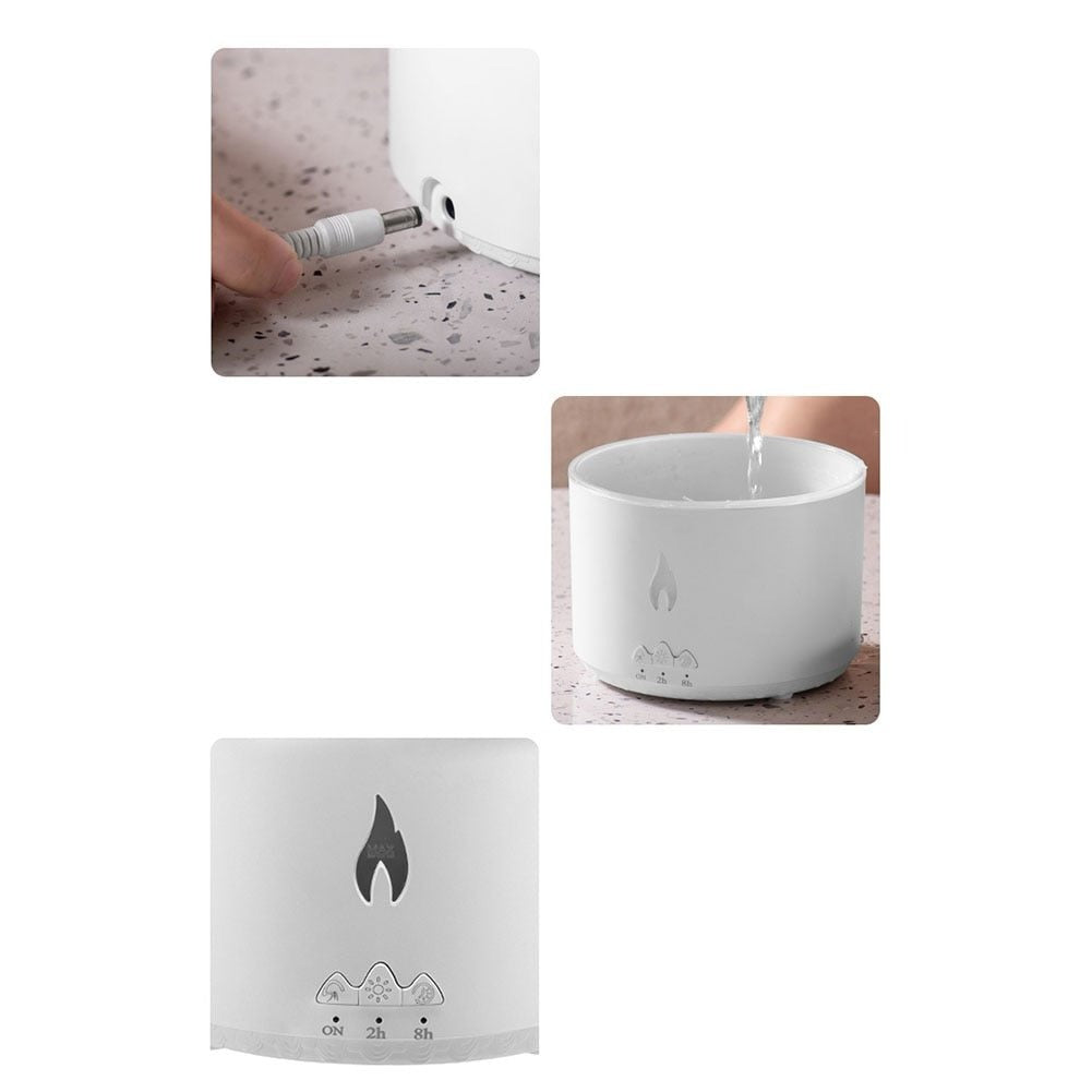 Volcano Aroma Diffuser and Humidifier - Flame Effect for Bedroom, Living Room, Office, Spa & Yoga Use